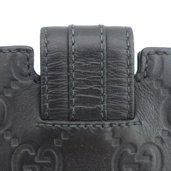 GG GUCCI / グッチ iPhone 4s ケース レザー ブラック グッチシマ