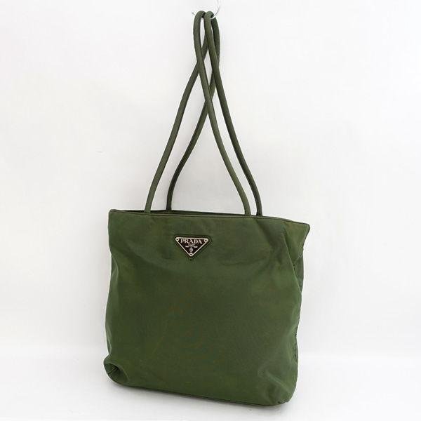 PRADA（プラダ） トートバッグ ナイロン カーキ セミショルダーバッグ