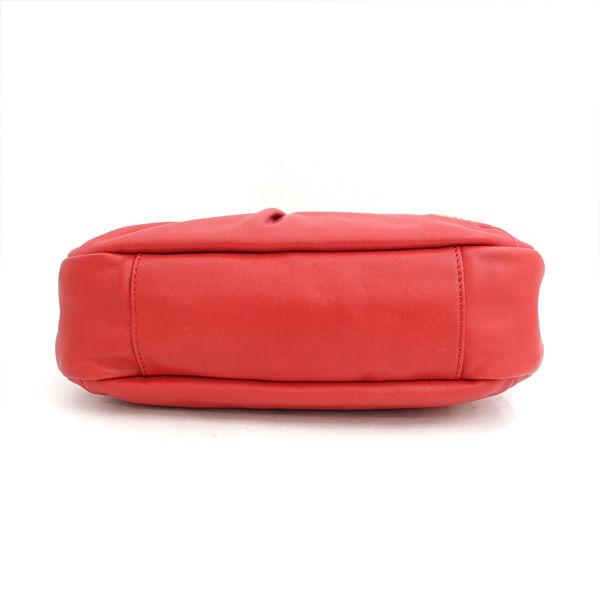 agnes b. b / アニエスベー ショルダーバッグ レザー レッド agnes b. b / アニエスベー ショルダーバッグ レザー レッド