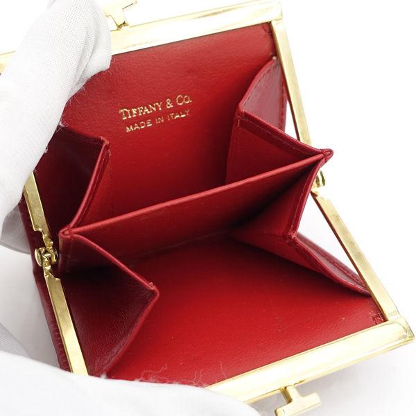 TIFFANY&Co.（ティファニー） コンパクト がま口 財布 ケース レザー
