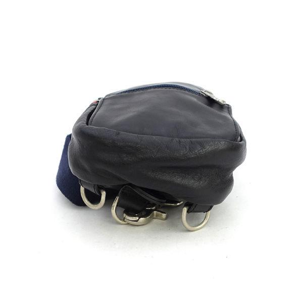 未使用♪ オロビアンコ リモンタ ボディバッグ レザー ナイロン 黒 2層 Orobianco（オロビアンコ） 美品 リモンタナイロン 2way ショルダー