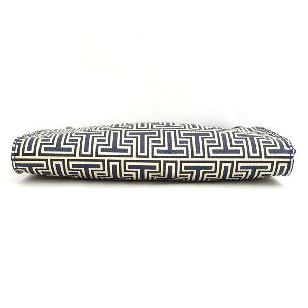 TORY BURCH / トリーバーチ ■2WAYバッグ  ショルダー クラッチ　ネイビー・ホワイト   ブランド 【中古】 TORY BURCH（トリーバーチ） 2WAYバッグ ショルダー クラッチ ネイビー