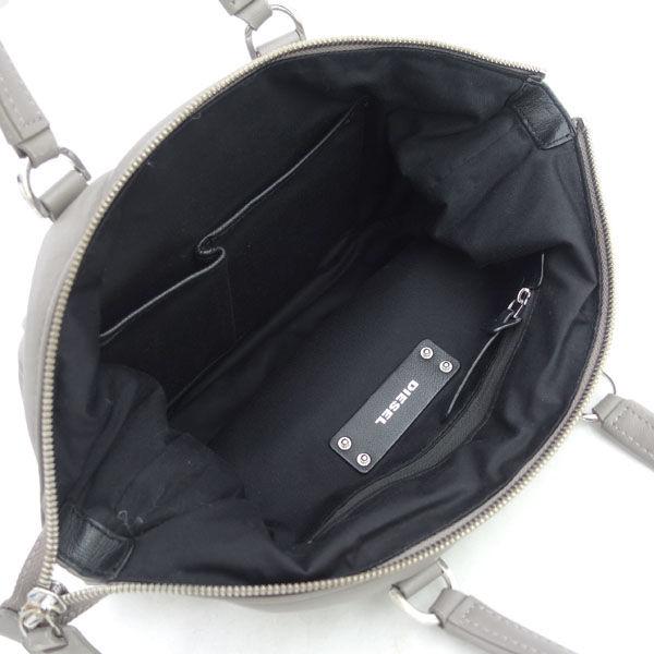 DIESEL（ディーゼル） ソフト レザー ハンドバッグ グレー 2WAY