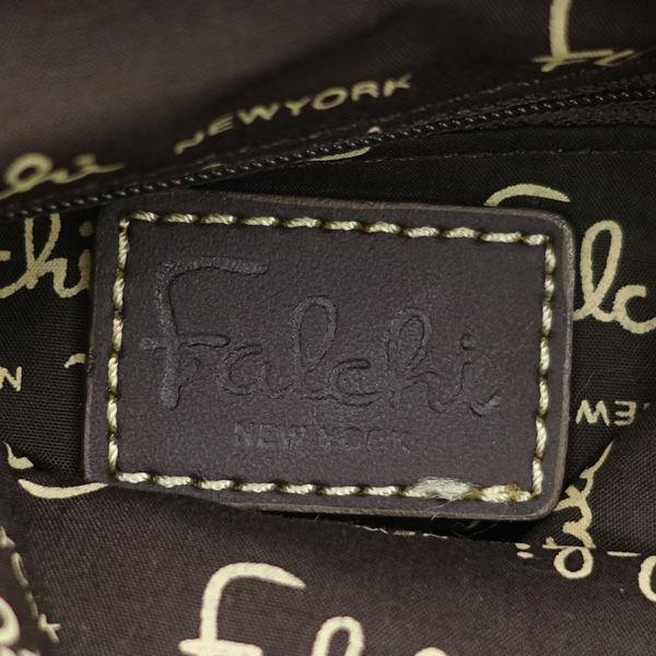 【未使用】ファルチニューヨーク ハンドバッグ パイソンステッチワーク 美品】ファルチニューヨーク ハンドバッグ トート パイソンステッチ