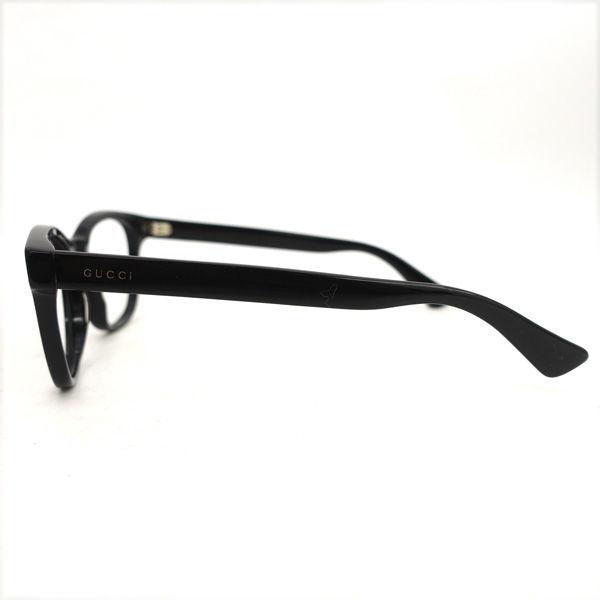 GUCCI（グッチ） メガネ フレームのみ レンズ無し ロゴ 黒 GG0005