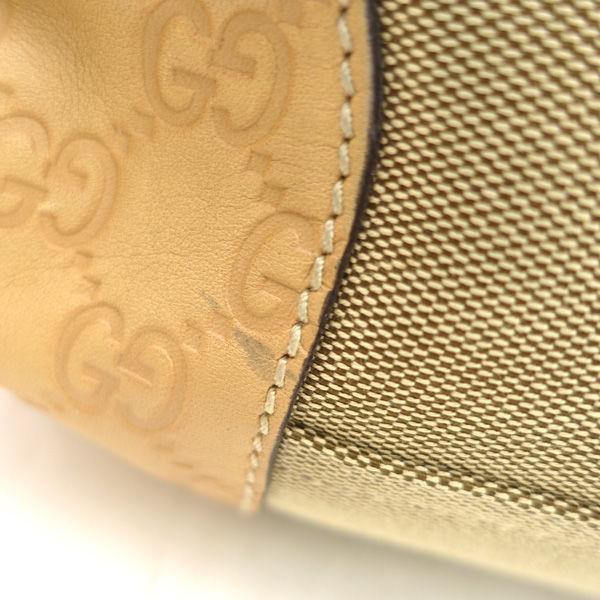 GUCCI / グッチ ショルダーバッグ GGシマ ベージュ系 キャンバス