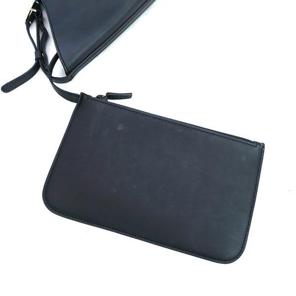 GUCCI / グッチ ■セミショルダーバッグ レザー ブラック ポーチ付き 001-1942-1705 【バッグ/バック/BAG/鞄/カバン】 ブランド【中古】 [0990014590] GUCCI / グッチ セミショルダーバッグ レザー ブラック ポーチ付き 001