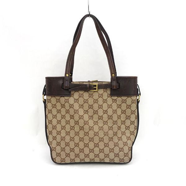GUCCI / グッチ GGキャンバス トートバッグ ブラウン 107757-213048