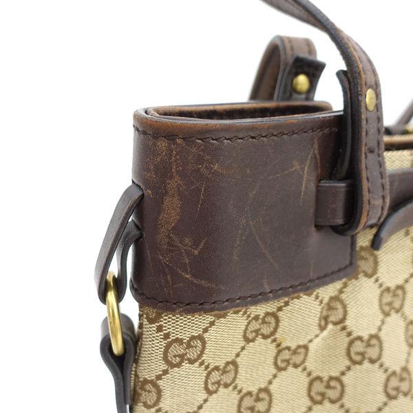 GUCCI / グッチ GGキャンバス トートバッグ ブラウン 107757-213048