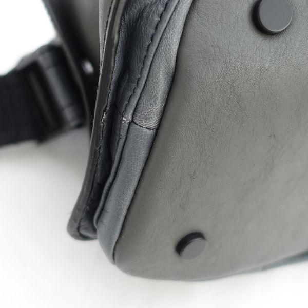 DIESEL（ディーゼル） 2WAY ミニボストン ハンドバッグ レザー グレー