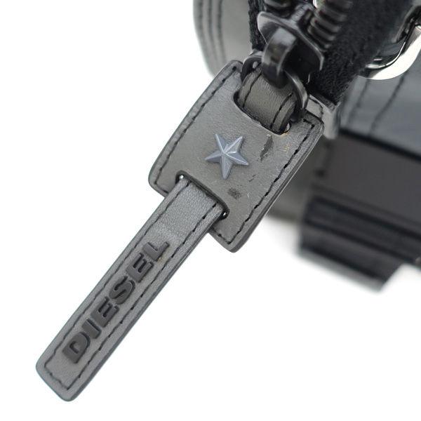 DISEL.ディーゼル　2way小型ボストンバック　本革 DIESEL（ディーゼル） 2WAY ミニボストン ハンドバッグ レザー グレー
