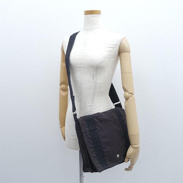 HERMES / エルメス エールライン バサスPM バッグ キャンバス グレー