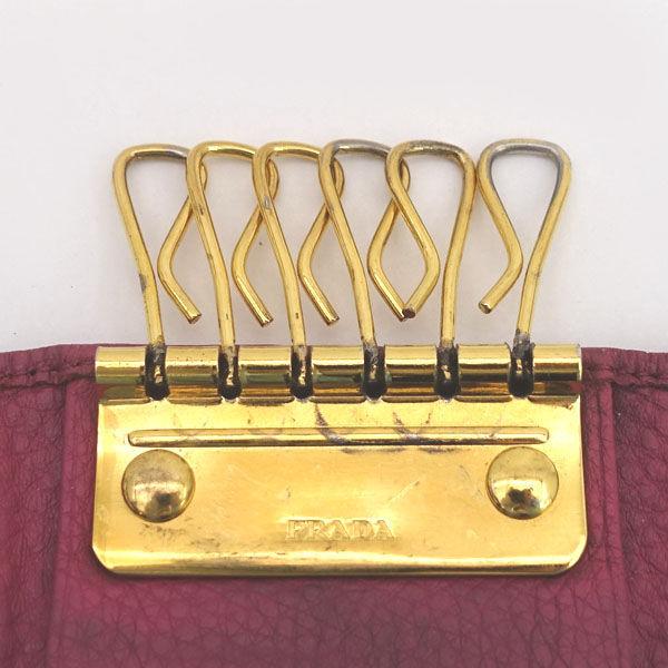 PRADA / プラダ 6連 キーケース レザー ピンク ブランド 中古