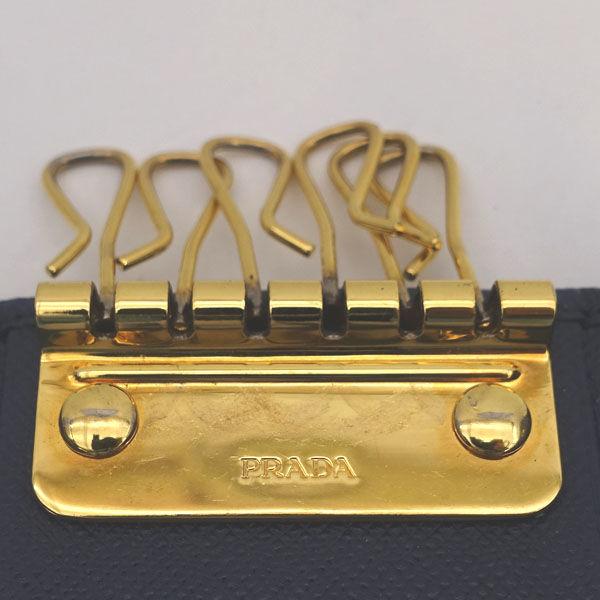 PRADA / プラダ 6連 キーケース レザー ブルー ブランド 中古