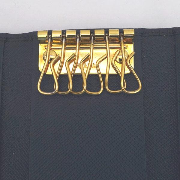 PRADA / プラダ 6連 キーケース レザー ブルー ブランド 中古