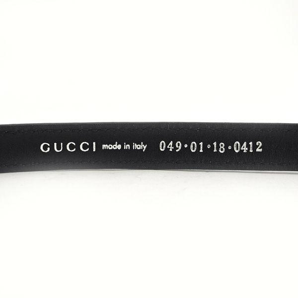 GUCCI（グッチ） 犬用 首輪&リード レザー ブラック シルバーカラー