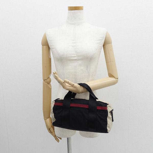 PRADA（プラダ） ミニボストン ハンドバッグ ナイロン ブラック