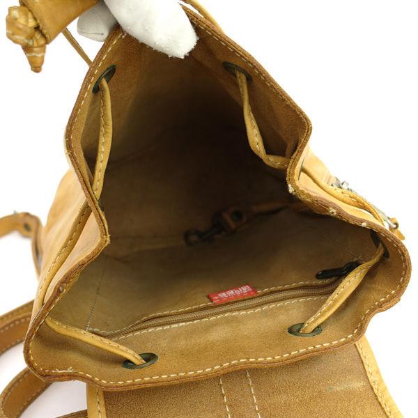 ブリー　BREE レザーバッグ　リュック　鞄 BREE（ブリー） バックパック リュック レザー キャメル ブランド 中古