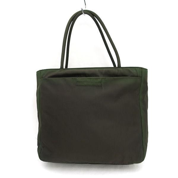 PRADA（プラダ） ハンドバッグ テスート グリーン B8490 ブランド 中古