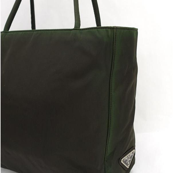 PRADA（プラダ） ハンドバッグ テスート グリーン B8490 ブランド 中古
