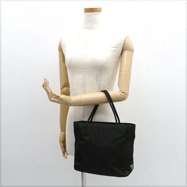 PRADA（プラダ） ハンドバッグ テスート グリーン B8490 ブランド 中古