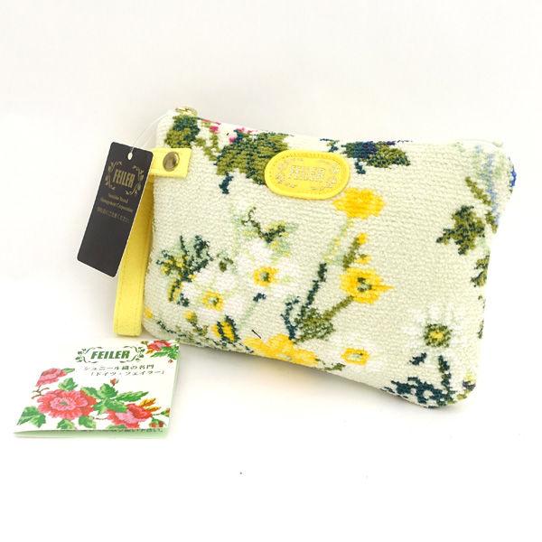 feiler（フェイラー） ポーチ 小物入れ コットン イエロー ブランド