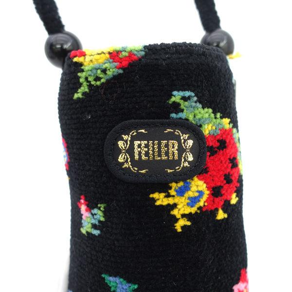 【タグ付未使用】FEILERフェイラーボトルカバー feiler（フェイラー） ボトルケース ポーチ コットン ブラック