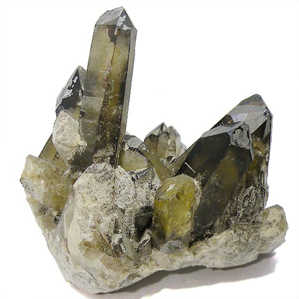 送料無料★≪特価品/限定≫パワーストーン置物  スモーキーシトリン クラスター 116x118x113mm