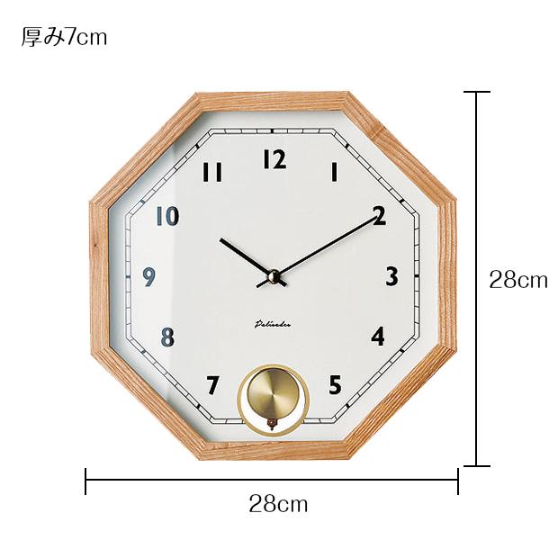 INTERFORM（インターフォルム） 壁掛け時計 ウォールクロック ポイント