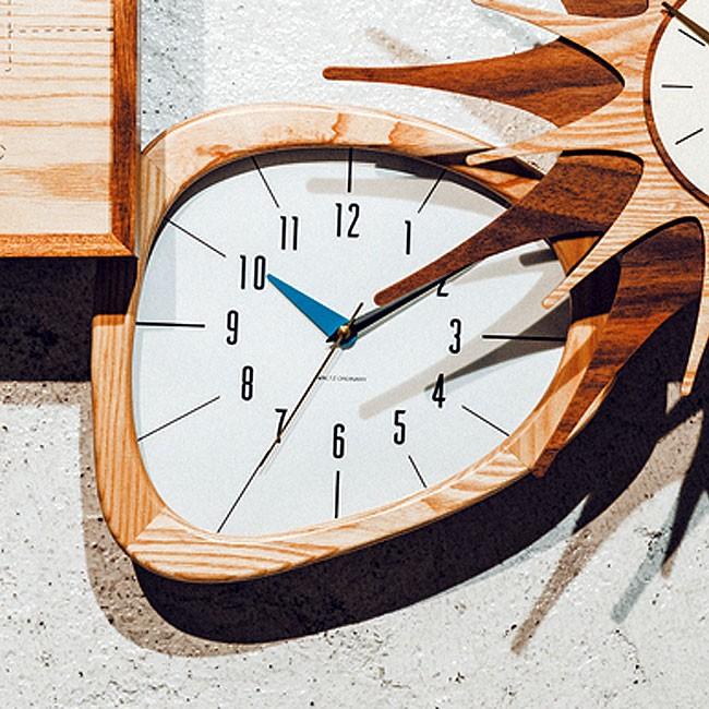 INTERFORM（インターフォルム） 壁掛け時計 ウォールクロック ポイント