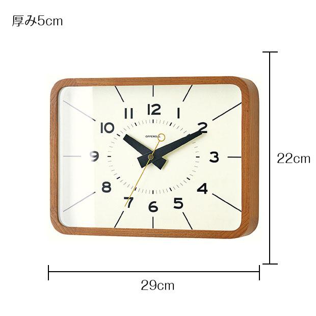 INTERFORM（インターフォルム） 壁掛け時計 ウォールクロック ポイント