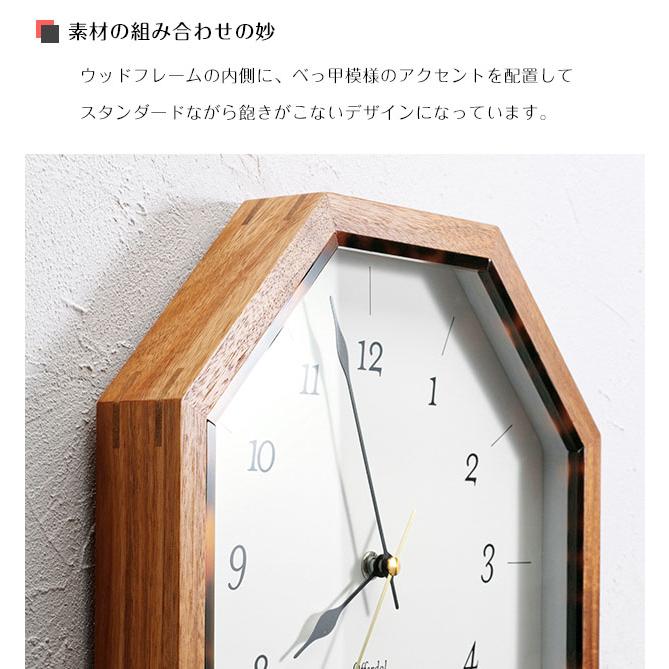 INTERFORM（インターフォルム） 壁掛け時計 ウォールクロック ポイント