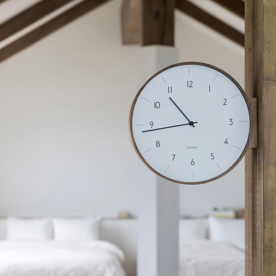 INTERFORM（インターフォルム） 壁掛け時計 ウォールクロック ポイント