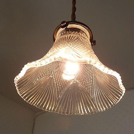 照明器具 アンティーク 1灯 ガラス ペンダントライト FLARE フレア FC