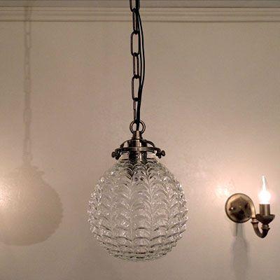 照明器具 1灯 ガラス ペンダントライト BULLE ビュル FC-324 アンティーク SUNYOW サンヨウ ポイント利用の画像