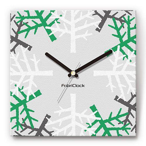 壁掛け時計 樹木 ファブリクロック ファブリック ウォールクロック 掛時計 壁時計 かけ時計 スイープ とけい 植物 ウッド｜shop-askm