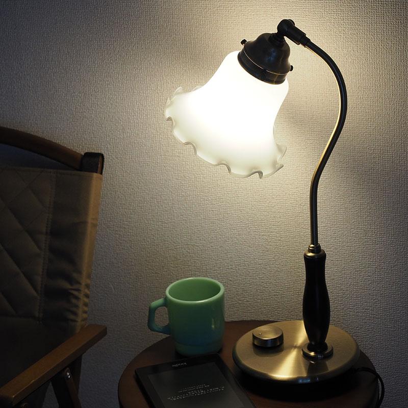 照明器具 テーブルライト ガラス LED電球専用 giardino ジャルディーノ