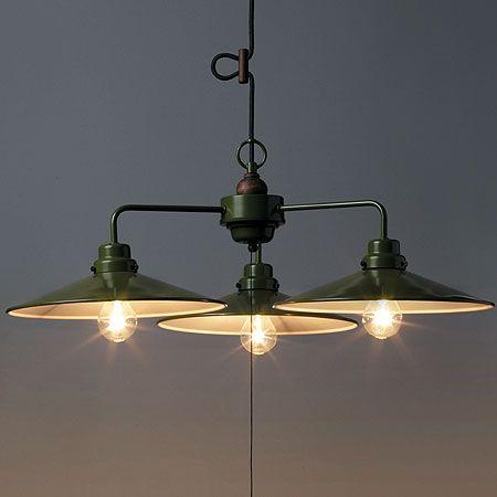 ペンダントライト 3灯 後藤照明 ポイント利用 レトロ アンティーク 日本製 緑 グリーン Palermo パレルモ verde GLF-3331