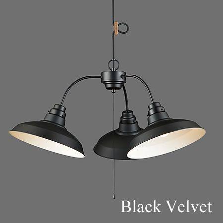 ペンダントライト 3灯 後藤照明 ポイント利用 レトロ アンティーク 日本製 黒 Black Velvet ブラックベルベット GLF-3432_1
