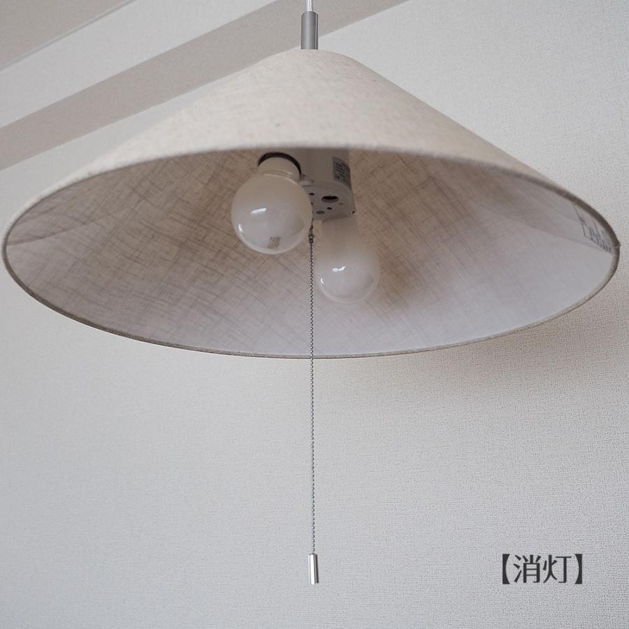 照明器具 アンティーク ペンダントライト 北欧 2灯 布 ファブリック