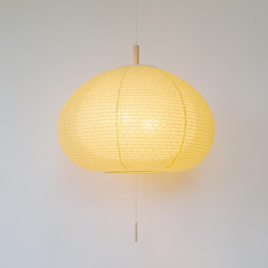 ペンダントライト 照明器具 和紙 2灯 提灯 二重和紙 200W 6畳 bud