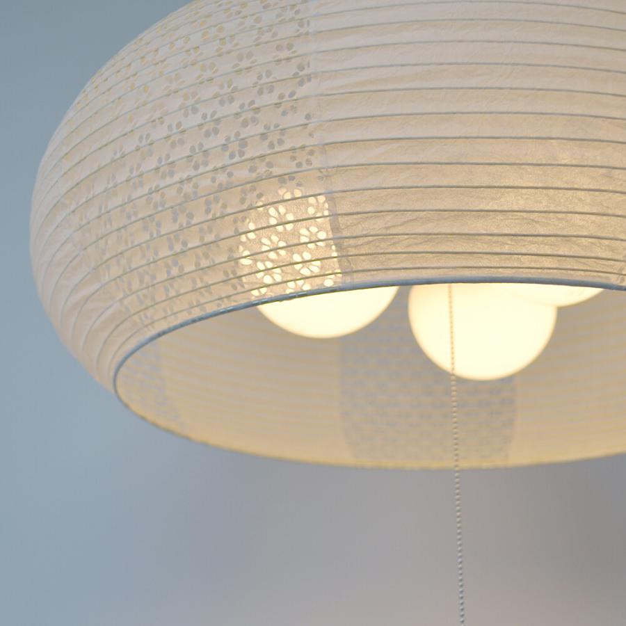 照明器具 ペンダントライト 8畳 和紙 3灯 栗型 ツインカラー SP3-1019