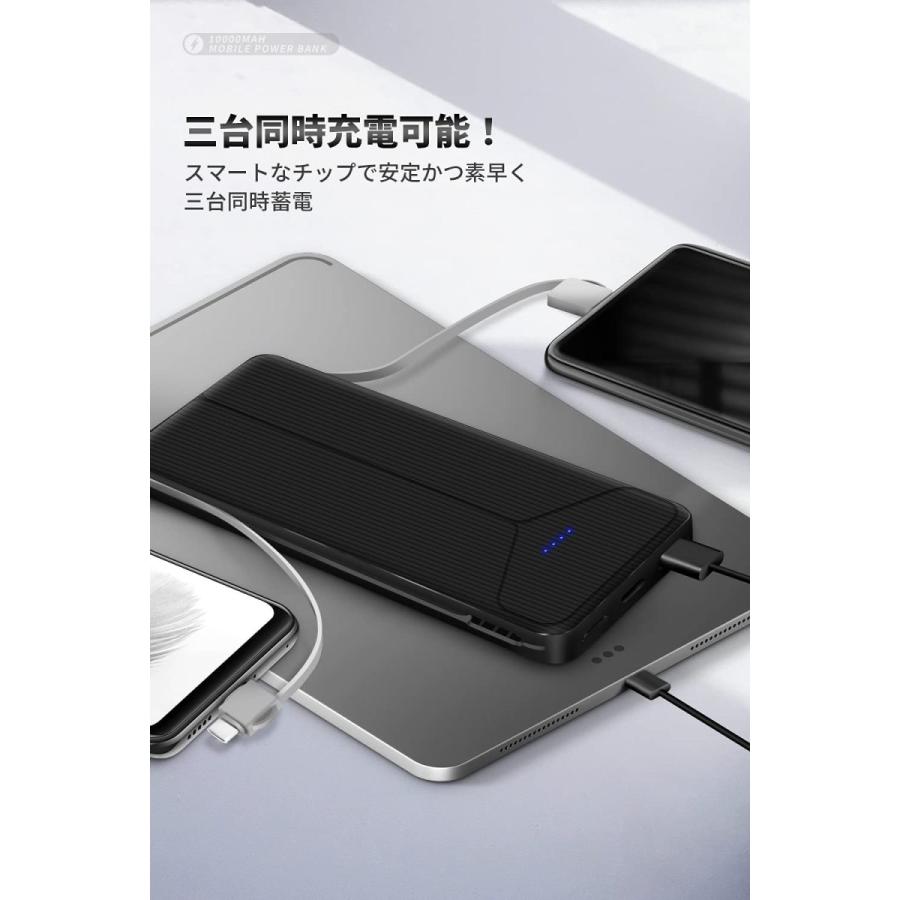 96 Off コンセント一体型 モバイルバッテリー 大容量 2ケーブル内蔵 Microusbポート Type C 折りたたみ式プラグ コンパクト スマホ 充電器 Aynaelda Com