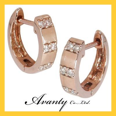 匿名配送 K18 ダイヤ0.1ct 中折れ式ダイヤフープピアス 中折れ式ダイヤモンドフープピアス 中折れ フープピアス 【OCQ6453110411】(23322円)