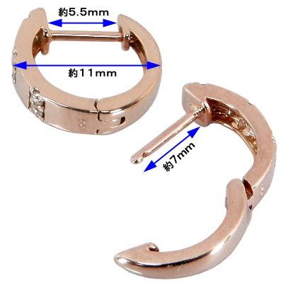 匿名配送 K18 ダイヤ0.1ct 中折れ式ダイヤフープピアス 中折れ式ダイヤモンドフープピアス 中折れ フープピアス 【OCQ6453110411】(23322円)