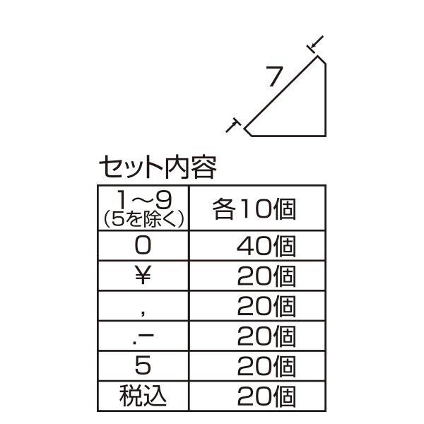 友屋 ニュープライスキューブセット M 黒/金字｜プライス表示 価格表示