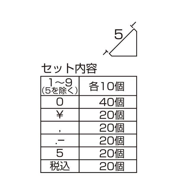 友屋 ニュープライスキューブセット S 黒/金字｜プライス表示 価格表示