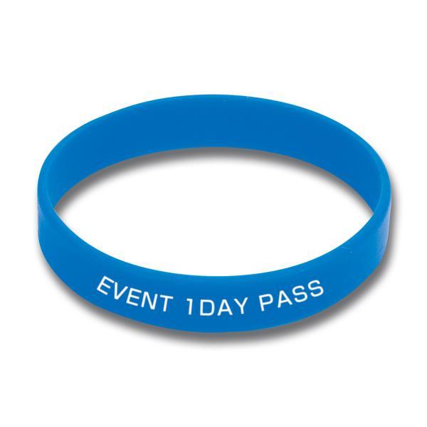 BIGBANG シリコンバングル 友屋 シリコンリストバンド グリーン 円周202mm 幅12mm 印刷可能範囲9