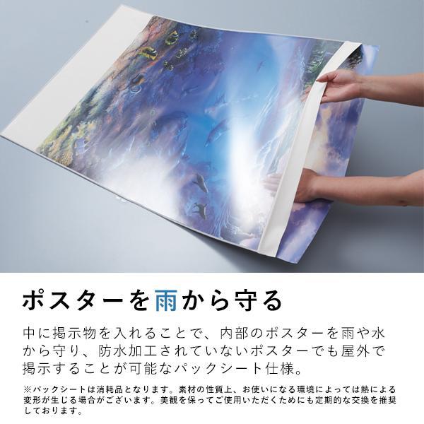シンエイポスターグリップ PG-32R 屋外用 B2 BG/B ブラック（艶有