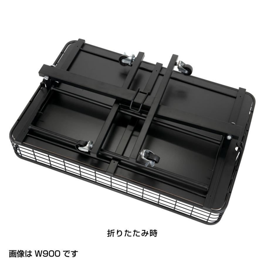 友屋 折りたたみワゴン ブラック W1200 ワゴン 販売台 商品台 セール 